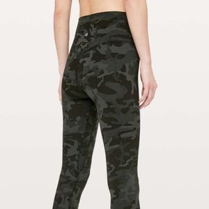 Lululemon Align Pant 28" in Incognito Camo Multi Gator Green